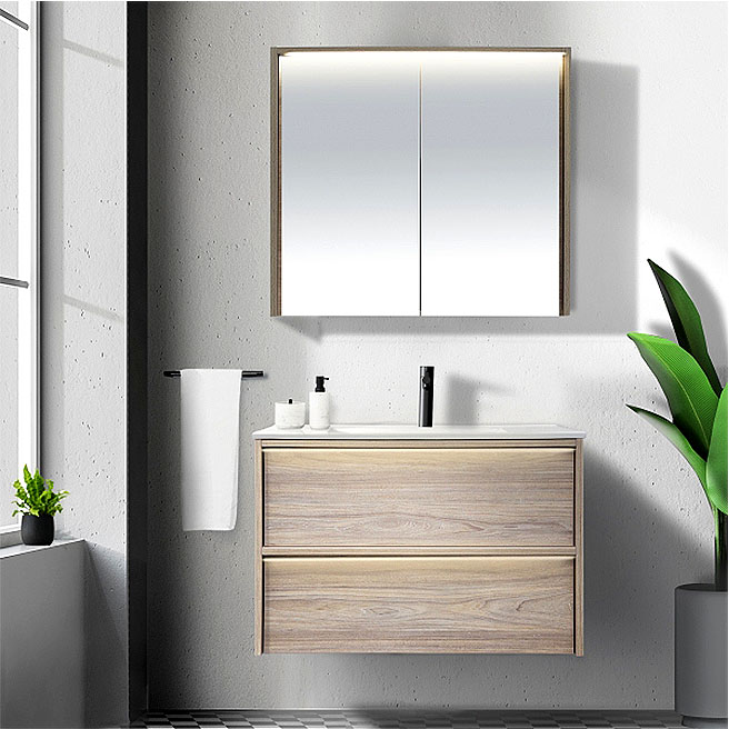 NEON Divine Oak w/Led Light 750mm Vanity VTNEON75